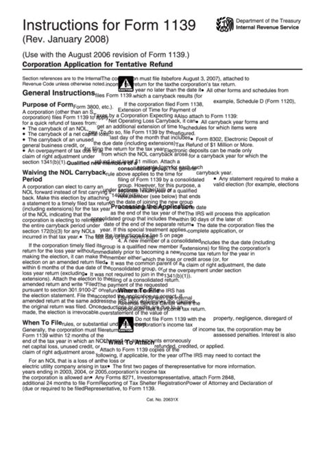 Form 1139 Instructions: A Step-By-Step Corporate Tax Guide