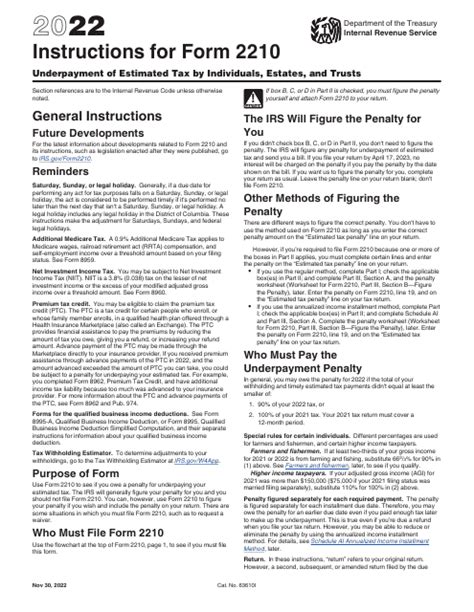 Form 2210 Instructions: A Step-By-Step Guide For Filers