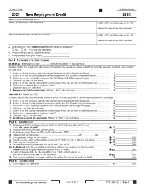 Form 3554: Understanding The Tax Credit Application Process