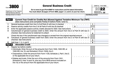 Form 3800 Instructions: A Step-By-Step Tax Filing Guide