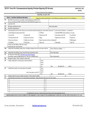 Form 499-A: The Fccs Annual Telecommunications Reporting Requirement