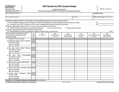 Form 5471 Schedule Q Instructions: A Step-By-Step Guide