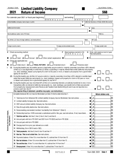 Form 568: Tax Filing For Single Member Llcs Explained