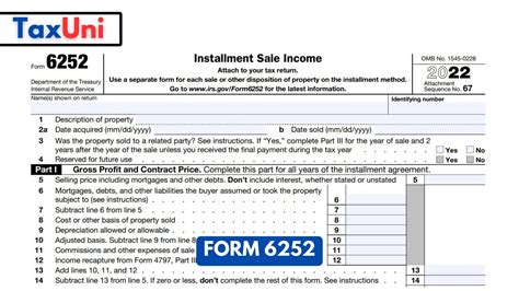 Form 6252 Property Type Codes Explained Simply