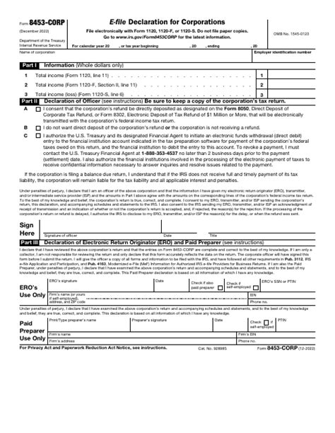 Form 8453 Corp: A Guide To Corporate E-Filing