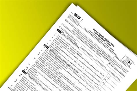 Form 8814 Vs 8615: Differences Explained