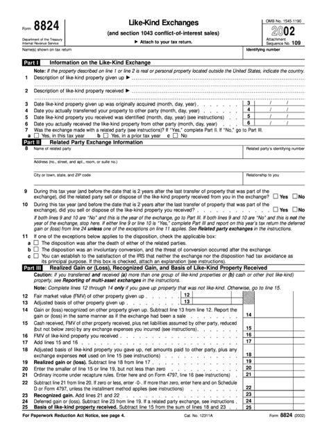 Form 8824 Worksheet: Simplifying Like-Kind Exchange Calculations