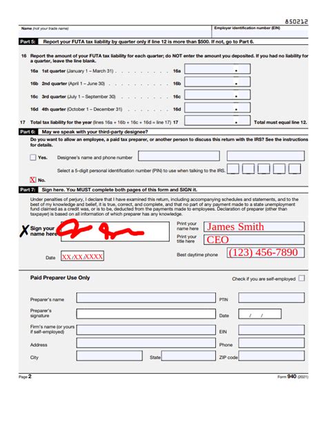 Form 940 Schedule A Filing Instructions And Requirements