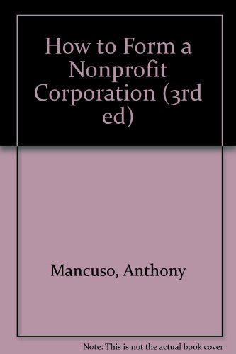 Form A Nonprofit Corporation With Anthony Mancuso