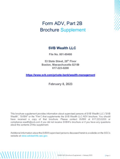 Form Adv 2b: Understanding The Brochure Supplement