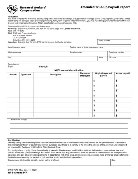 Form Bwc 337: Understanding Ohios Workers Comp Claim Form