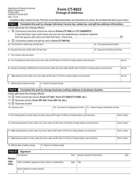 Form Ct-8822: Application For Relief From Joint Liability