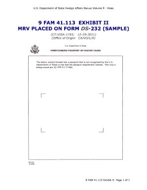 Form Ds-232: Everything You Need To Know