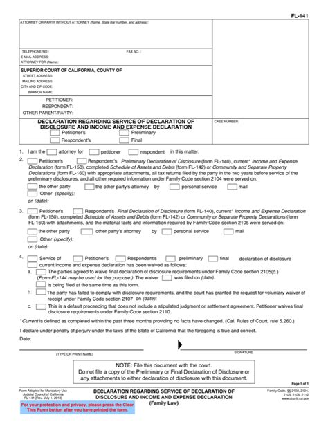 Form Fl-141: Understanding The California Notice To Pay Rent