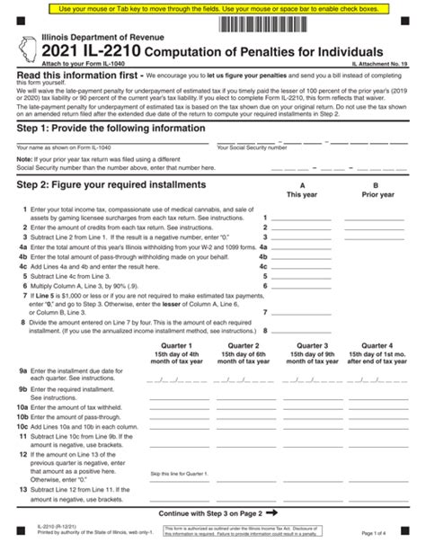 Form Il 2210: Annual Report For Illinois Tax Exemption