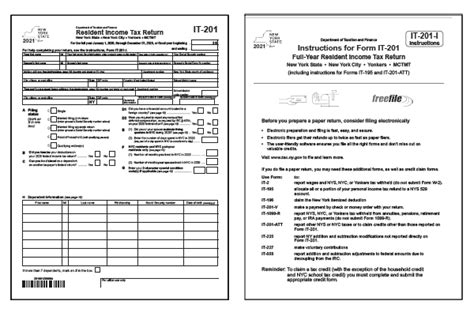 Form It-201: A Guide To Your New York Tax Return