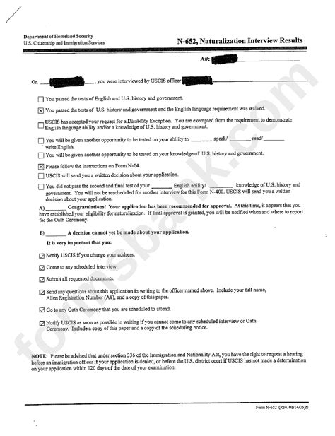 Form N-652 Congratulations 2019: A Life-Changing Citizenship Achievement