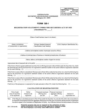 Form Sb-1: A Comprehensive Guide To Filing With Ease