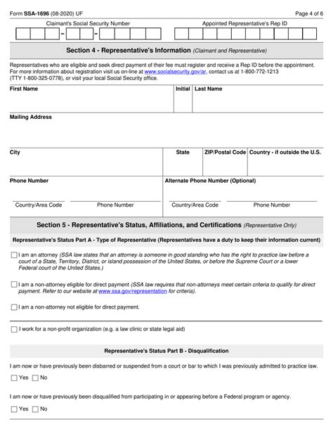 Form Ssa 1696: Appointing A Representative Made Easy