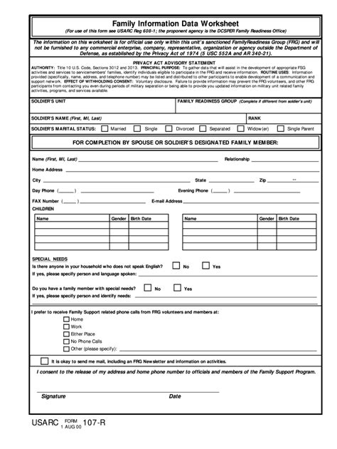 Forscom Form 107: Army Leave Request Made Easy