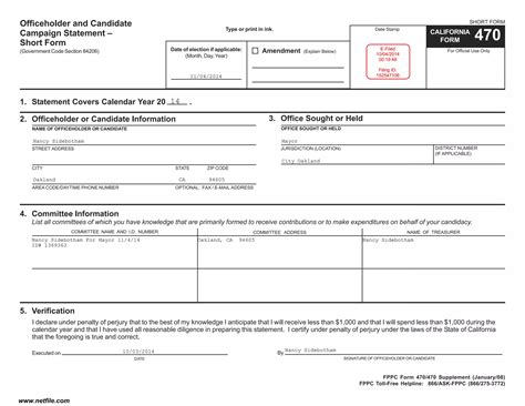 Fppc Form 470: A Guide To Campaign Finance Disclosure