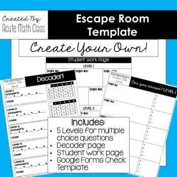 Free Google Form Escape Room Template