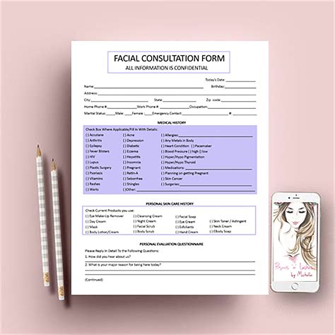 Free Hair Consultation Form Template For Salons