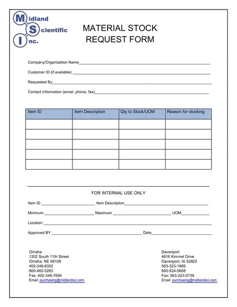 Free Quest Requisition Form Printable Template