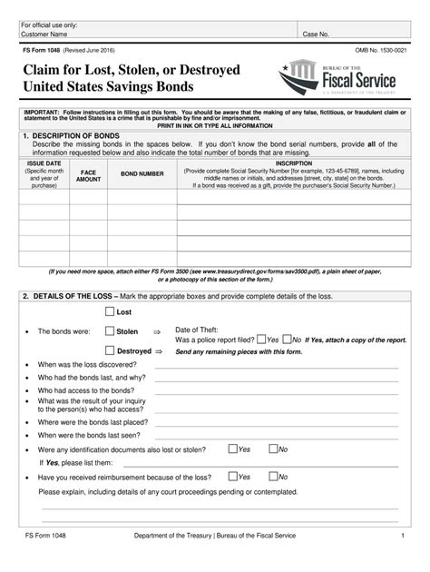 Fs Form 1048: Understanding The Annual Report