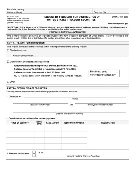 Fs Form 1455: Understanding The Details And Purpose