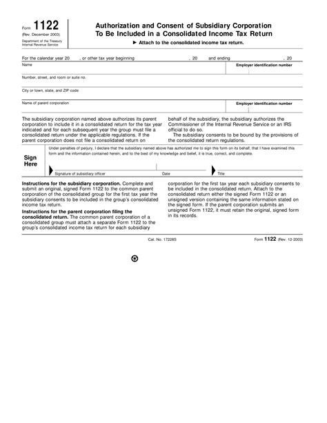 Fsa 1122 Form: A Guide To Filing And Compliance