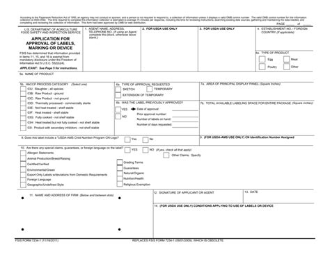 Fsis Form 7234-1: A Comprehensive Guide For Food Handlers