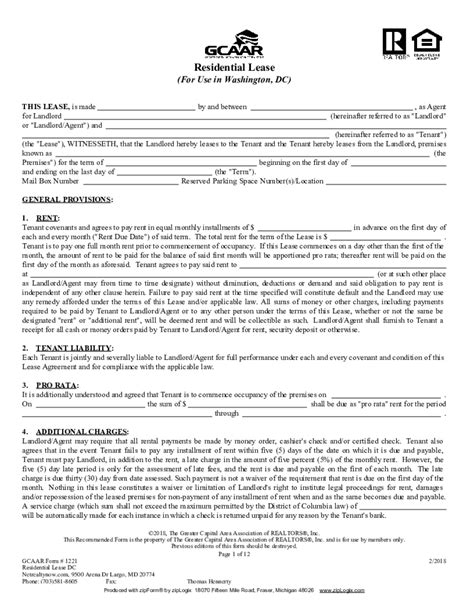 Gcaar Form 1221: A Comprehensive Guide To Maryland Disclosure