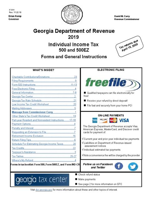 Georgia Tax Form 500ez: A Simplified Filing Guide