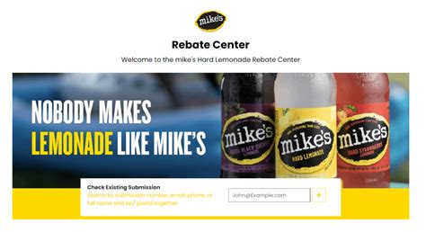 Get $5 Back With Mikes Hard Lemonade Rebate Form