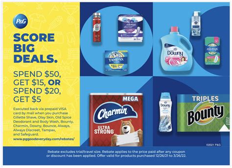 Get $5 Back With Sams Club P&G Rebate Form