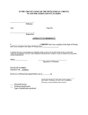 Get Florida Affidavit Form: 5 Key Facts