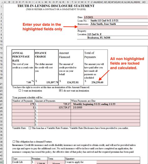 Get Free Truth In Lending Form Fillable Now