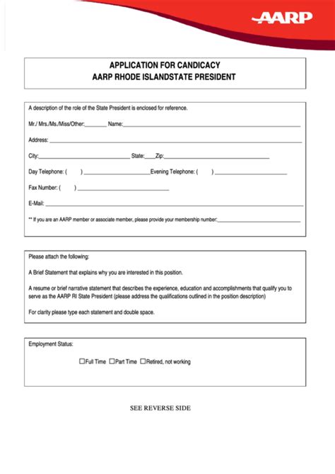 Get Your Aarp Membership With A Printable Application Form