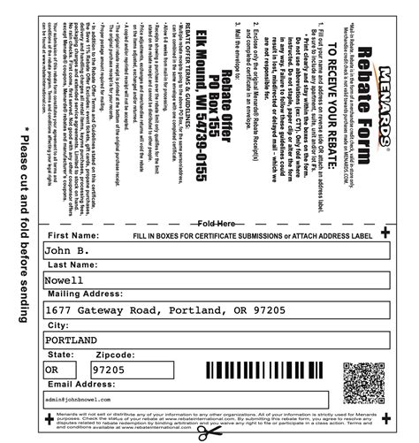 Get Your Menards Rebate With This Easy Form