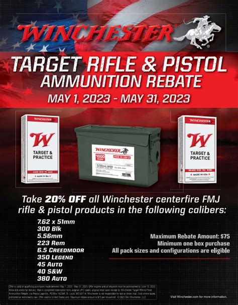 Get Your Winchester Ammo Rebate Form Now