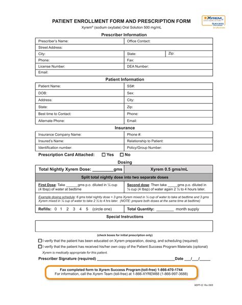 Get Your Xyrem Rems Prescription Form In 5 Easy Steps