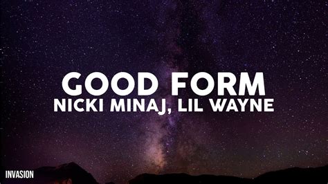 Good Form Remix Lyrics By Lil Baby & Gunna