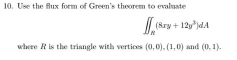 Greens Theorem Flux Form Explained