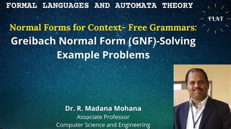 Greibach Normal Form In Formal Language Theory Explained