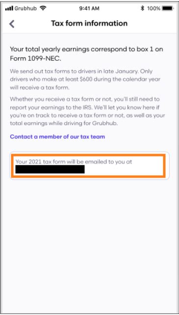 Grubhub 1099 Form: A Drivers Tax Guide