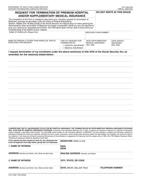 Guide To Social Security Form Cms 1763