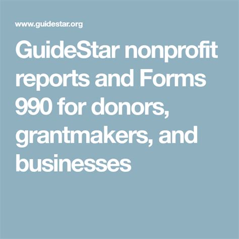 Guidestar Form 990: Unlocking Nonprofit Transparency And Insights