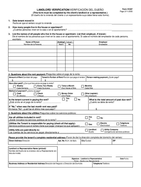 H1857 Form: Verify Your Landlord With Ease Today