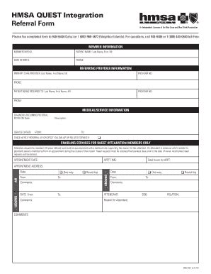 Hmsa Quest Referral Form: Easy Enrollment And Benefits